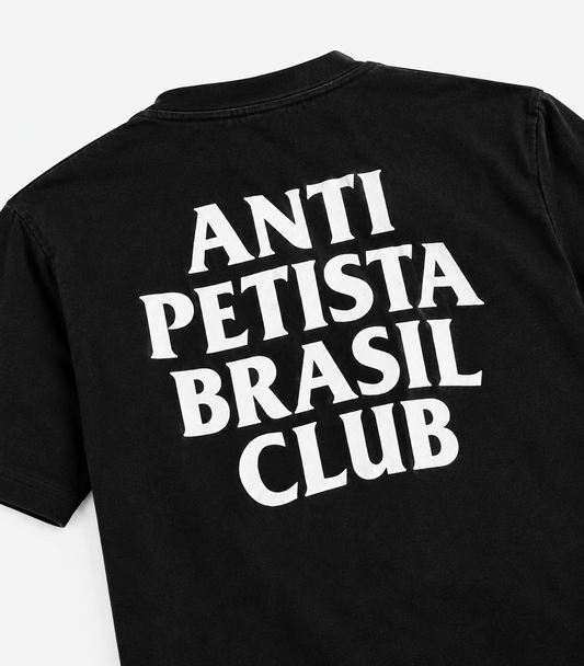 Camisa Preta Anti Petista Brasil Club