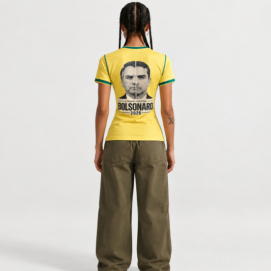 Camisa Feminina O Legado Continua Bolsonaro e Flávio