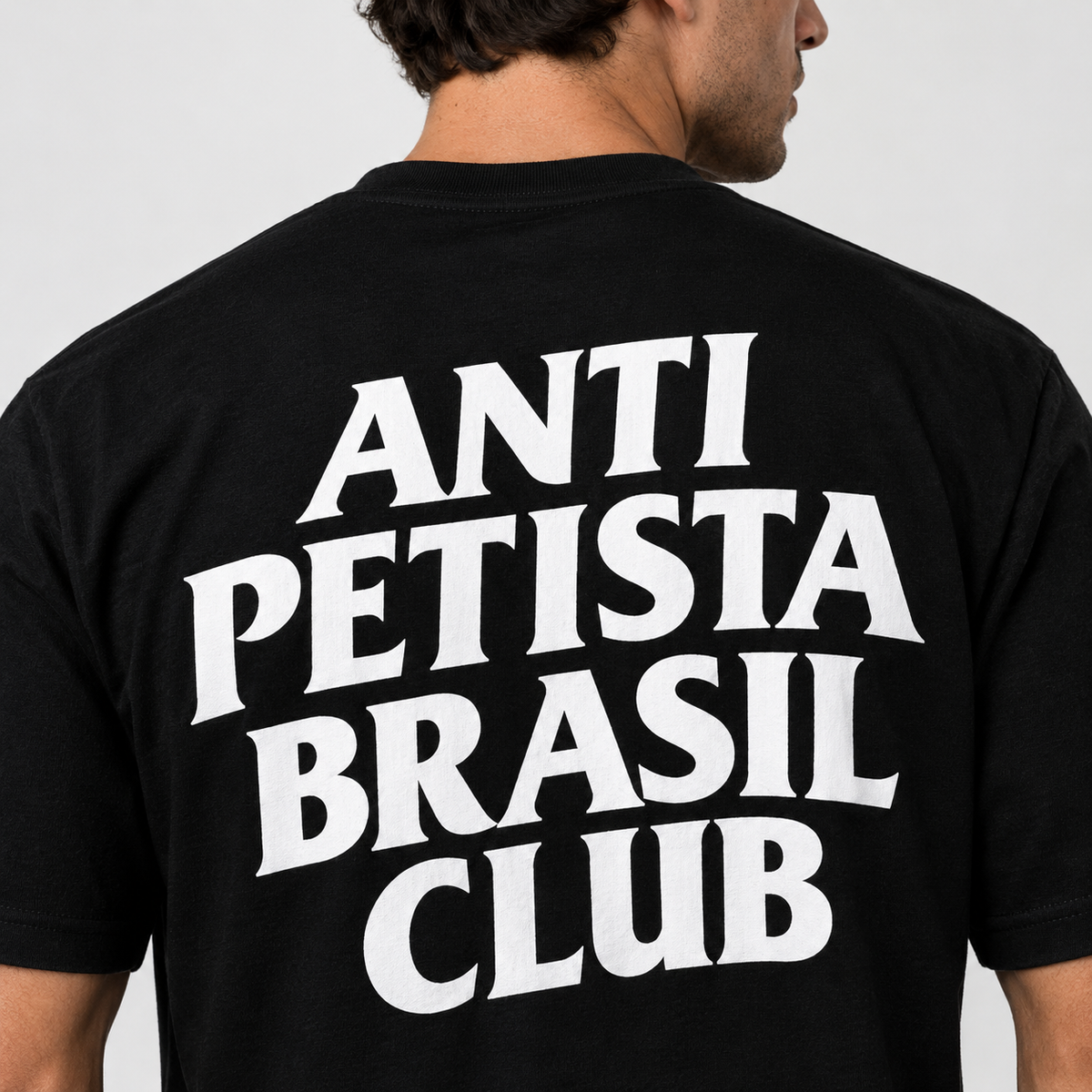 Camisa Preta Anti Petista Brasil Club