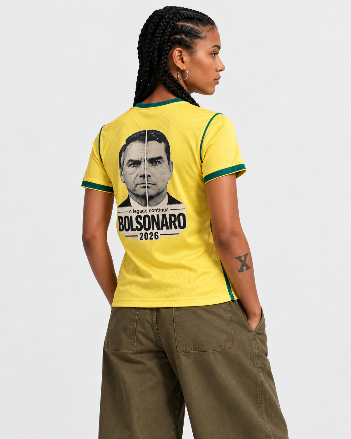 Camisa Feminina O Legado Continua Bolsonaro e Flávio